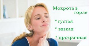 Причины, симптомы и лечение мокроты в горле без кашля